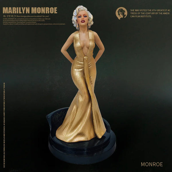 Hot toys Marilyn Monroe beautiful woman Immovable statue With base cake Pendant Collectible decoration Model Toy Figures gifts