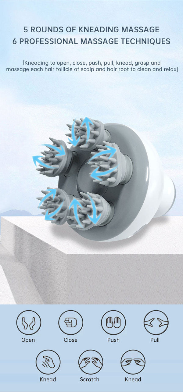 Head Massage Health Care Antistress Relax Body Massagem Deep Tissue Electric Vibrating Head Massager Hair Scalp Massager