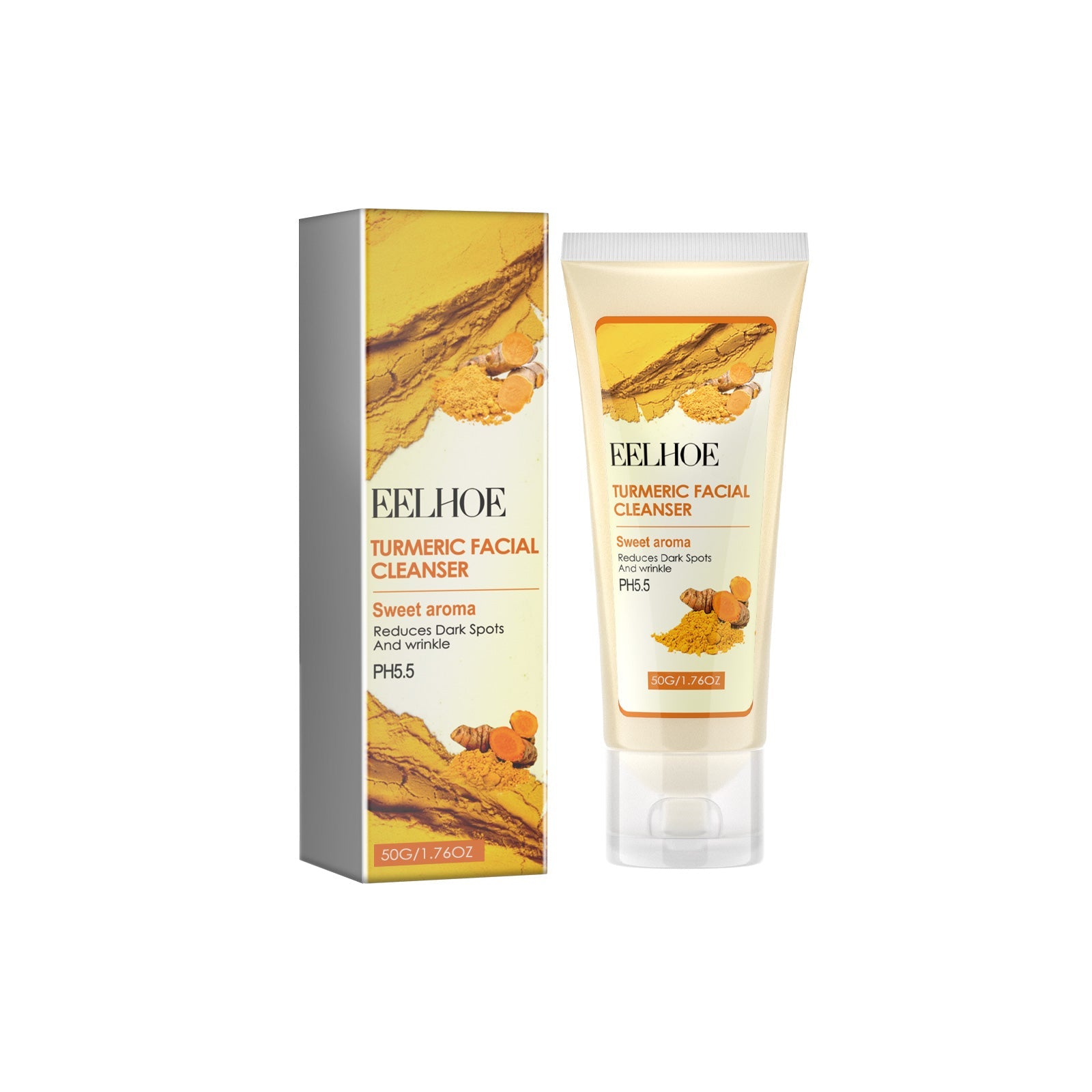 Turmeric Skin Care Series Deeply Cleans And Repairs Skin Barrier, Hydrates And Moisturizes White And Supple Skin