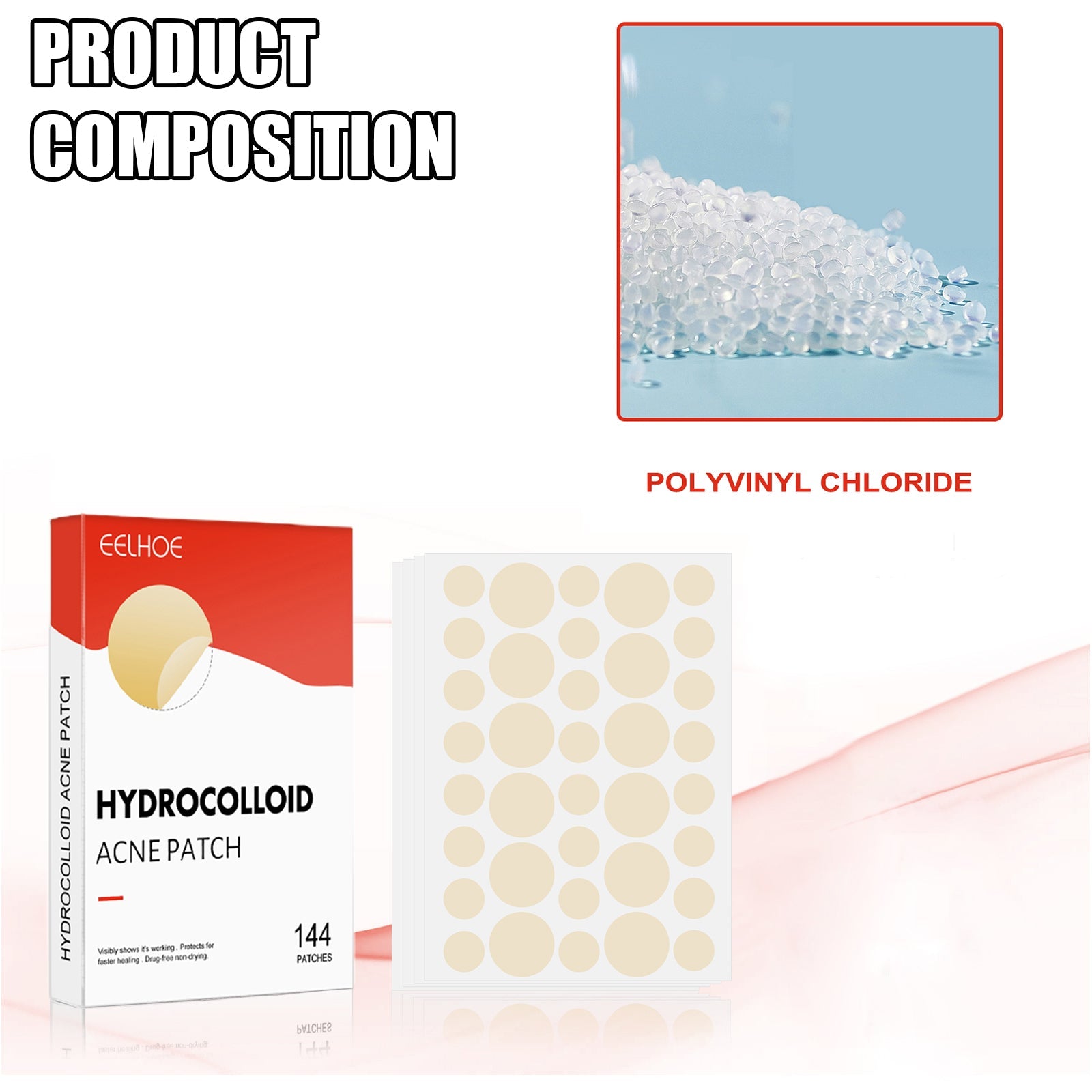Hydrocolloid Acne Patch Face Invisible Makeup Closed Mouth Acne Clear Acne Waterproof Breathable Facial Treatment