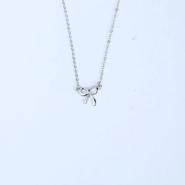 18K Gold-Plated Bow Necklace