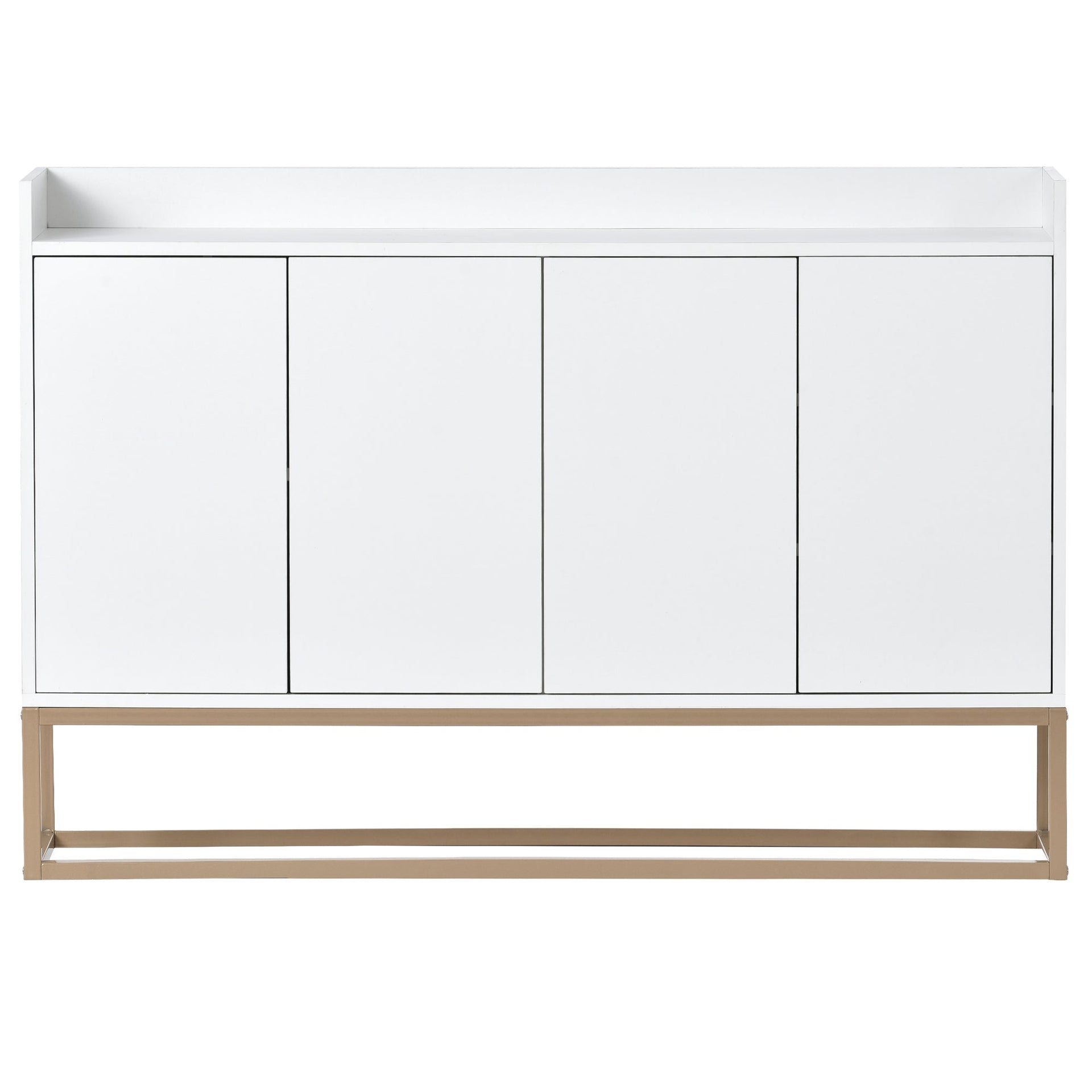 TREXM Modern Sideboard Elegant Buffet Cabinet with Large Storage Space for Dining Room, Entryway (White)