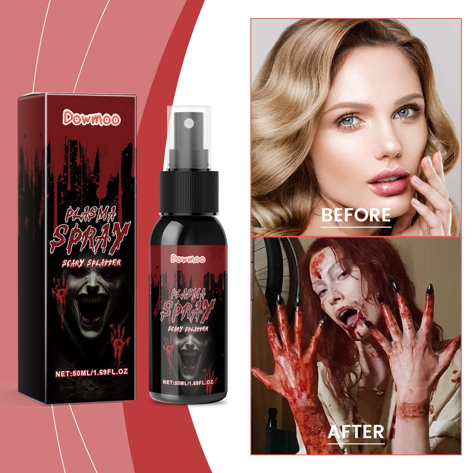 Halloween Plasma Spray Realistic Atmosphere Skin Effects Halloween Simulation Fake Plasma Makeup