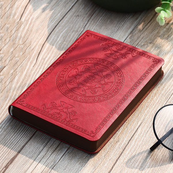 Mini notebook portable small notepad exquisite printing book students learn to write and office leather notebook A6 notebook