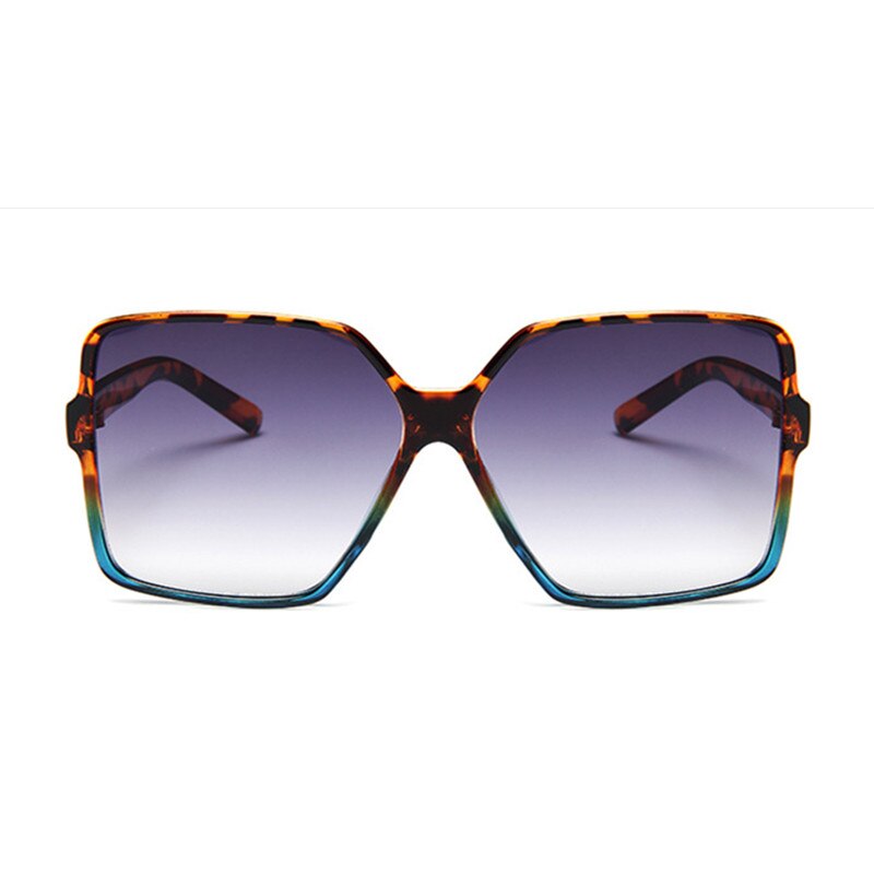 Higody Fashion Women Oversize Sunglasses Gradient Plastic Brand Designer Female Sun Glasses UV400 lentes