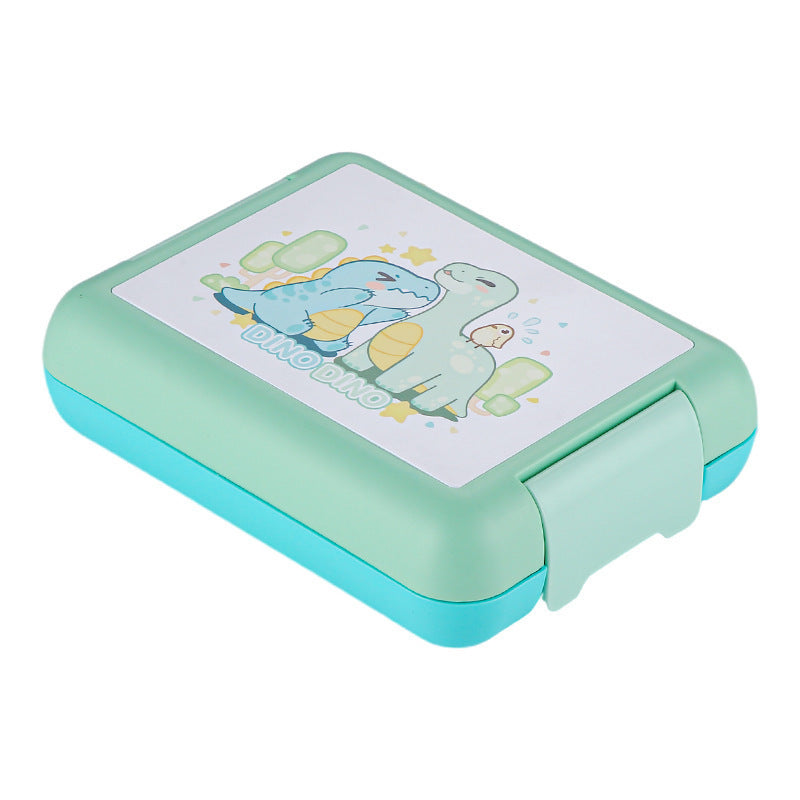 Cartoon cute compartment microwaveable sealed lunch box lunch box fruit salad box