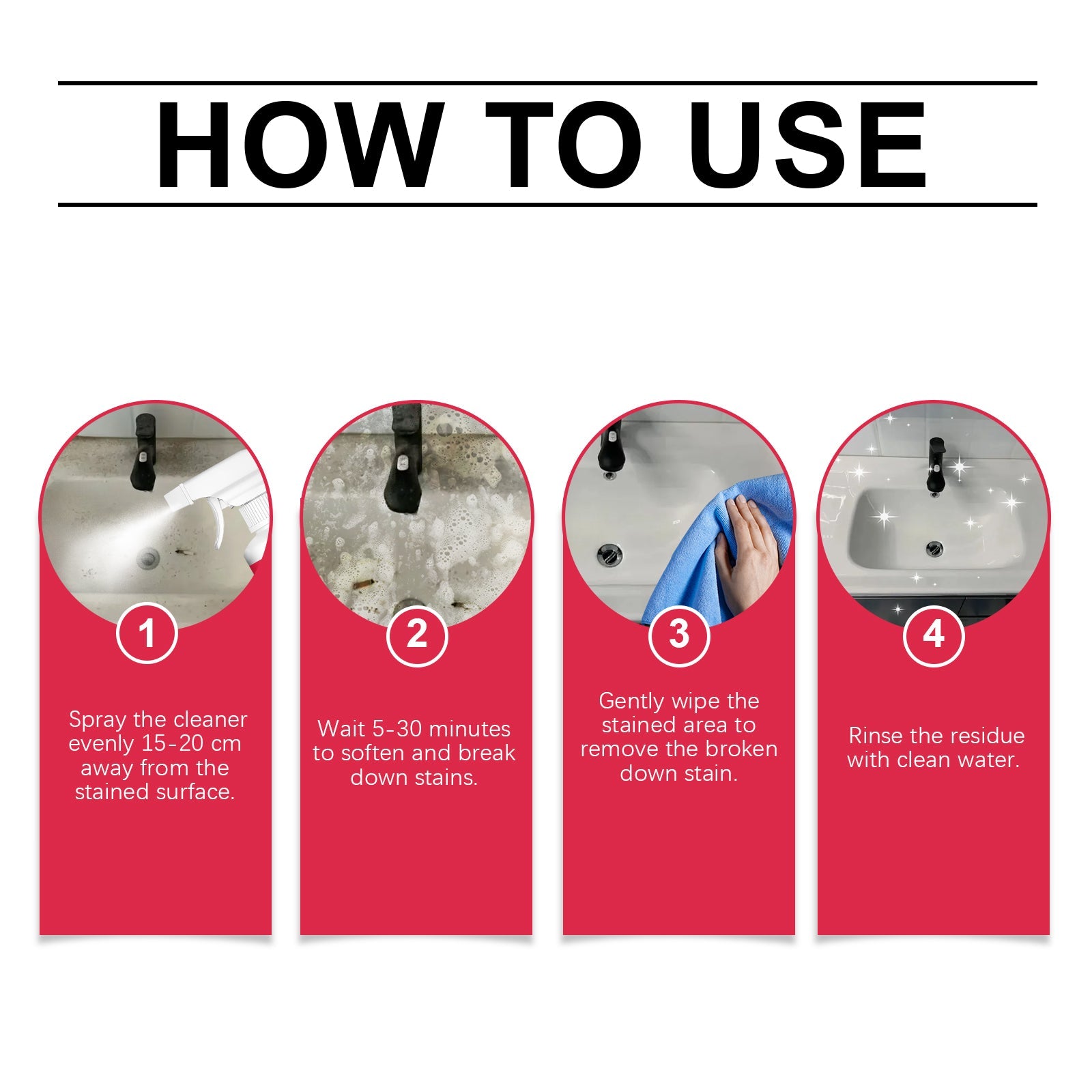 Stain Dissolver, Toilet Tile Toilet Scale Stain Cleaning Multi-Purpose Cleaning Solution