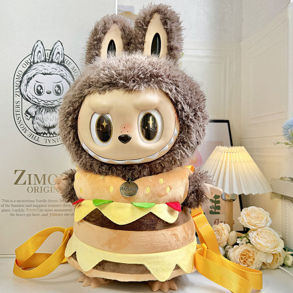 Clothing with 58cm LABUBU Design ZIMOMO Doll Clothes Rubber LABUBU Plush Toy Clothing Cute