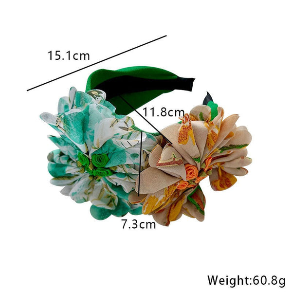 Fashionable handmade fabric flower headbands
