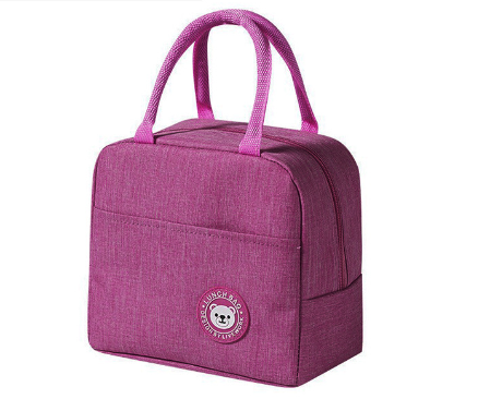 Fashion simple portable insulation bag waterproof fresh-keeping aluminum foil lunch box bag small lunch bag travel cooler bag