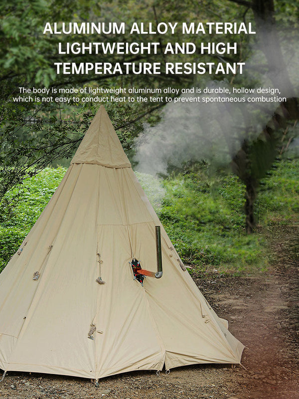 Anti-ironing board for chimney of outdoor tent stove aluminum alloy open-free fire-retardant board for camping firewood stove