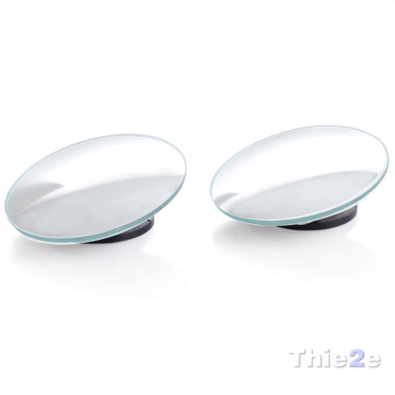 1 pair  360 Degree frameless ultrathin Wide Angle Round Convex Blind Spot mirror for parking Rear view mirror