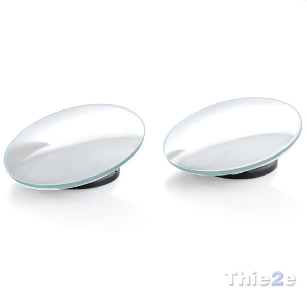 1 pair  360 Degree frameless ultrathin Wide Angle Round Convex Blind Spot mirror for parking Rear view mirror