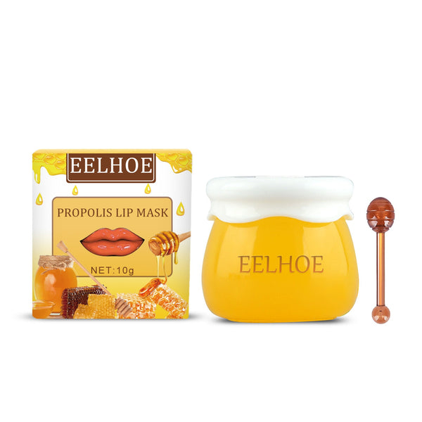 Strawberry Honey Lip Mask With Lip Brush Moisturizing Lip Mask Desalt Lip Color Moisturize Light Lip Lines Are Not Greasy And Easy To Absorb