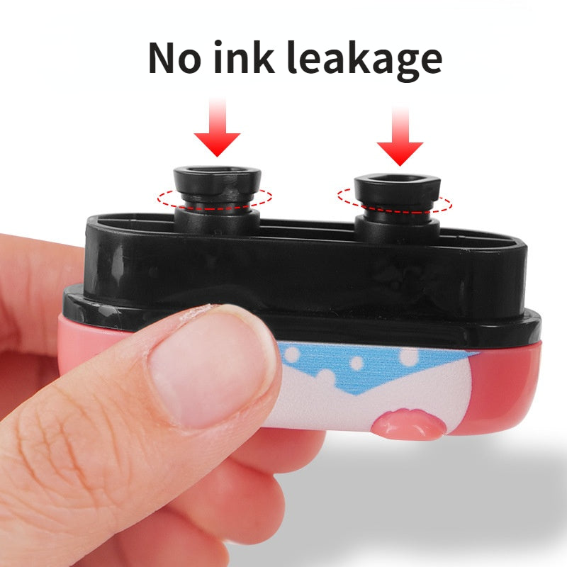 Kindergarten Kids Cartoon Personalized Photosensitive Pet Owl Pastel Name Seal Clothes Flash Foam Self Ink Toy Stamp