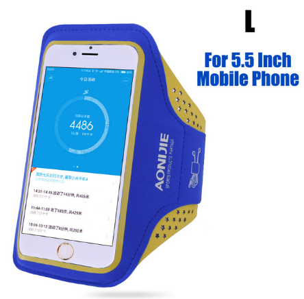 AONIJIE  Running Arm Pack Outdoor Sport Hiking Camping Gym Fitness 5.5 4.7 Inch Touch Screen iPhone 6S Mobile Phone Bag