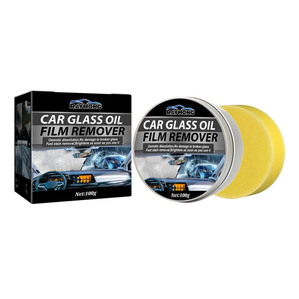 Car Glass Oil Film Remover, Rain Mist Smeary Clean Car Windscreen Cleaner
