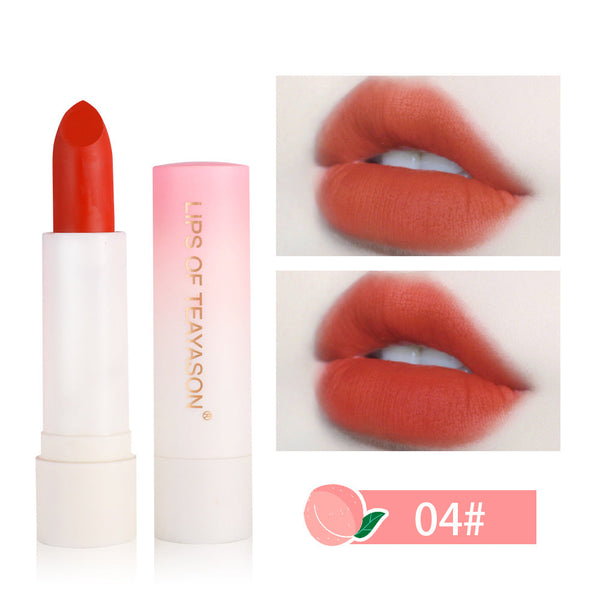 Lipstick Bean Paste Color Matte Matte Female Retro Red Peach Lipstick Matte Velvet Lipstick