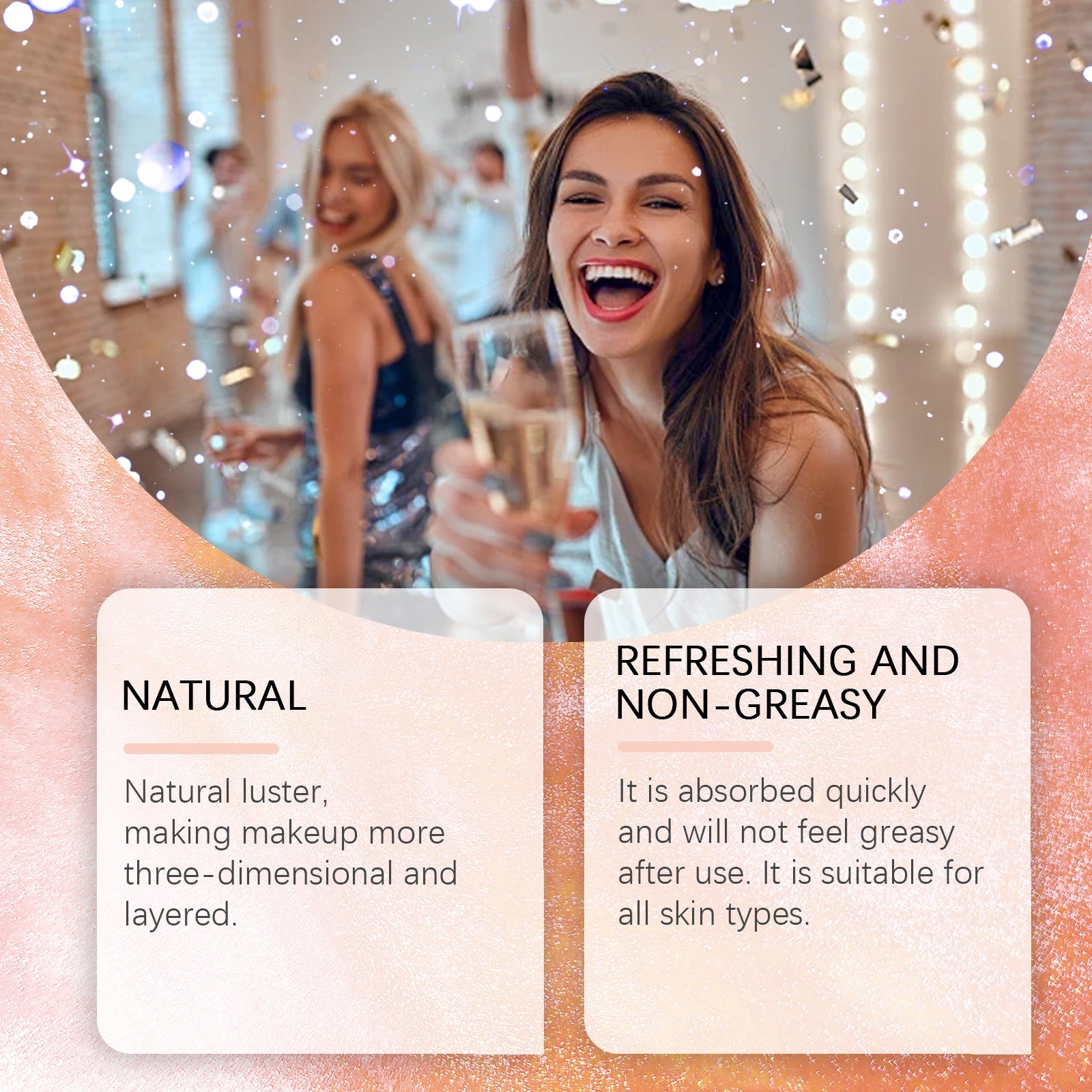 Face Highlight Oil Stick Set Party Ball Show Makeup Ball Liquid Fluorescent Highlight Oil