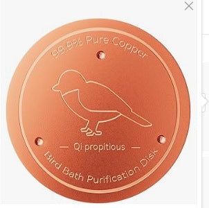 Universal Bird Bath Copper Tray with 3-point Support Purification Plate – for Outdoor Bird Baths & Feeding Bowls