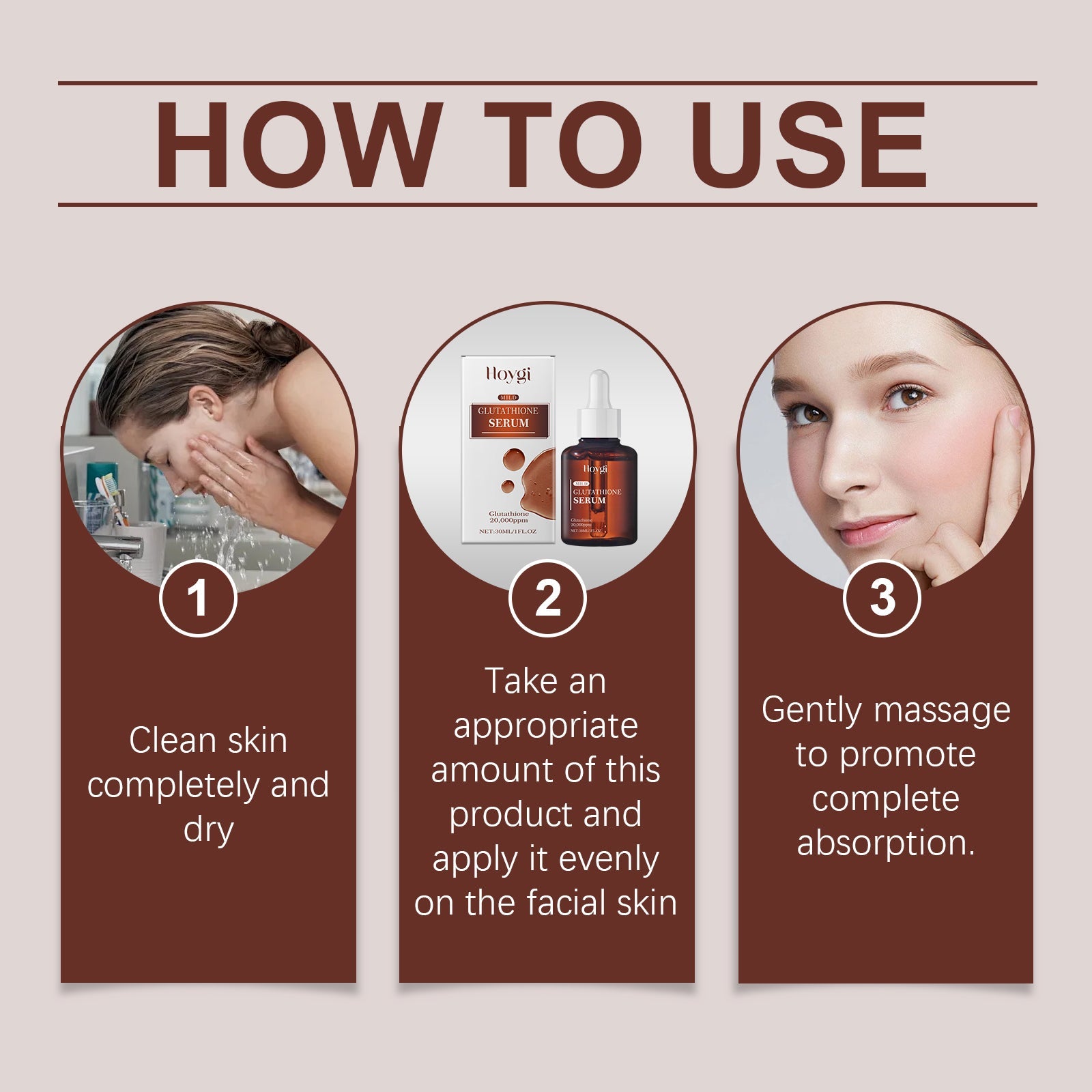 Glutathione Facial Serum Moisturizes And Improves Skin Elasticity, Brightening And Restoring Essence