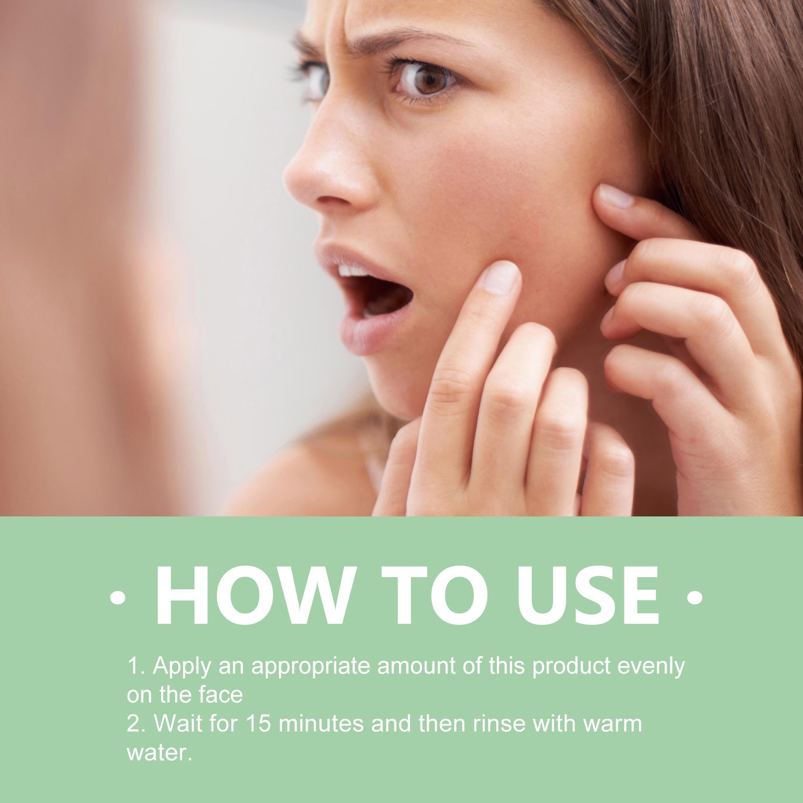 Green Tea Cleansing Mask Stick, Face Cleanser Close Mouth Soft And Smooth Skin Moisturizing Pores Solid Mask Stick