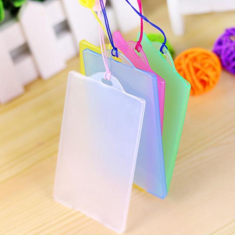 5pcs Waterproof PVC Card Holder Credit Student Transparent ID Cards Passport Business Bancaire Bank Card Cardholder