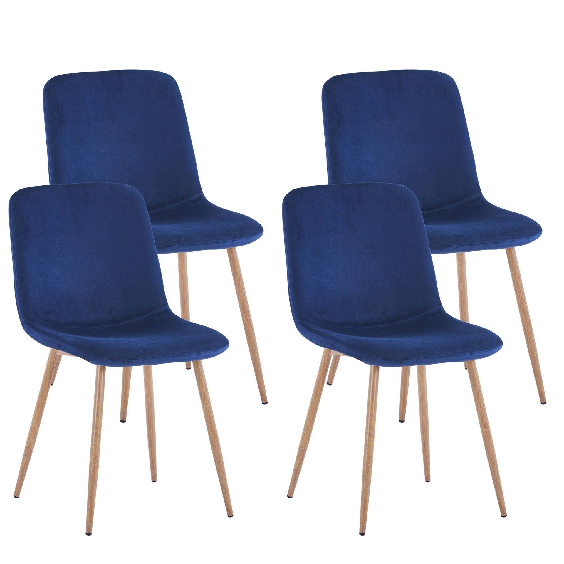 Dining Chair 4PCS（BLUE）Modern style New technology Suitable for restaurants cafes taverns