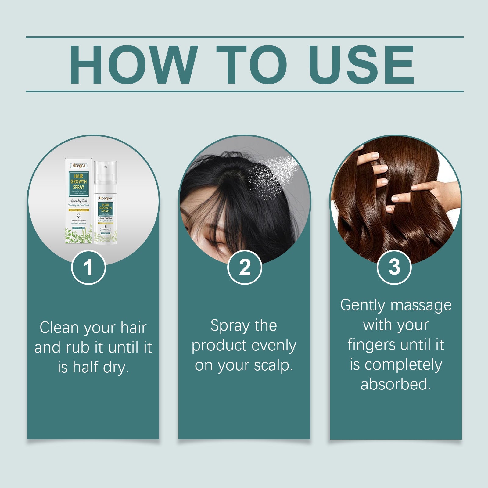 Hair Care Spray Moisturizes Hair, Strengthens Hair And Scalp, Massages And Nourishes Root Care Spray