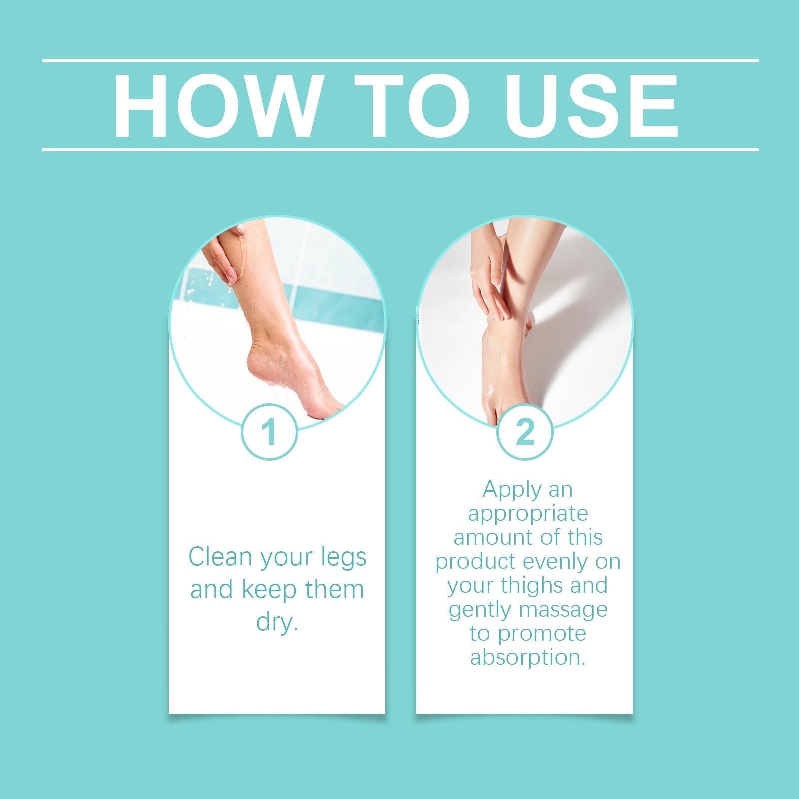 Leg Care Cream Nourishes Leg Skin Daily With Light, Non-Sticky Massage Moisturizing Cream