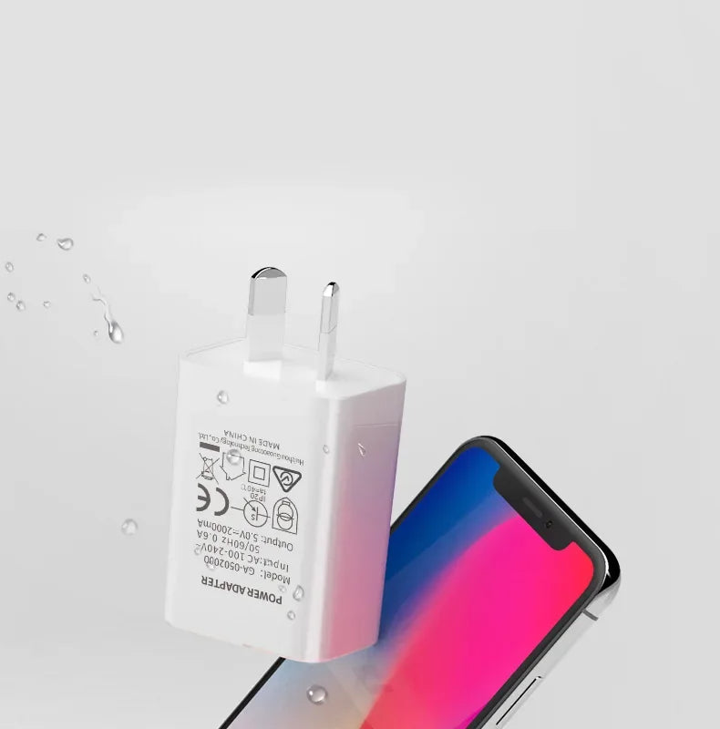 Australian Adapter 5V 1A 2A Fast Charging SAA Plug Mini USB Travel Wall Charger SAA Certified For Xiaomi huawei Phone Charge