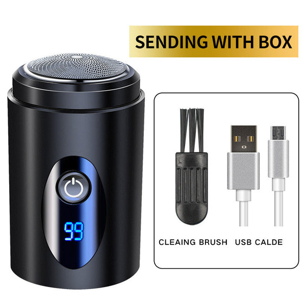 Shaver men's car USB portable electric shaver rechargeable bald head washable mini