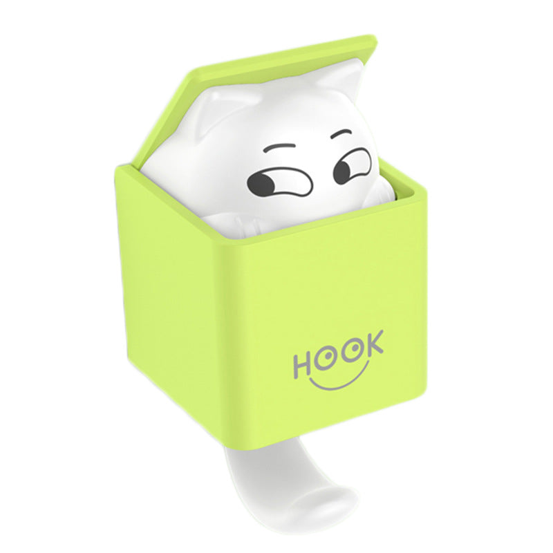 Creative nail free adhesive hook, plastic hook, wall hook, door mounted adhesive hook, clothes, shoes, hats, multi-purpose hook