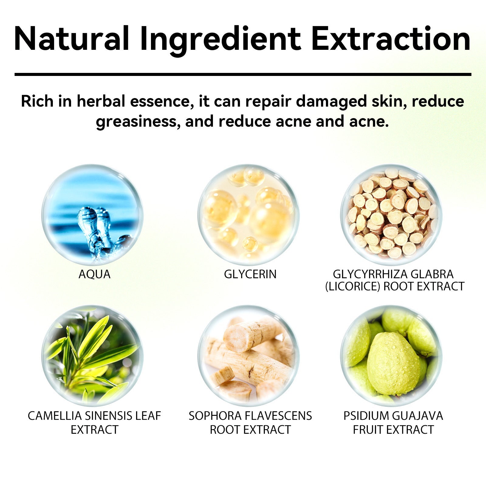 Herbal Acne Serum, Reduce Acne Pimples With A Comprehensive Moisturizing Moisturizer