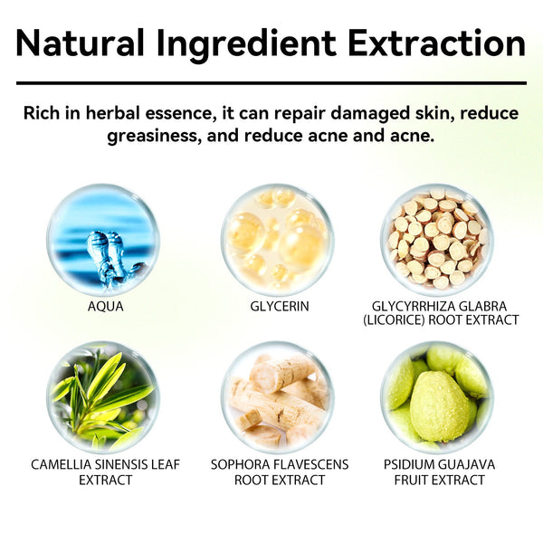 Herbal Acne Serum, Reduce Acne Pimples With A Comprehensive Moisturizing Moisturizer