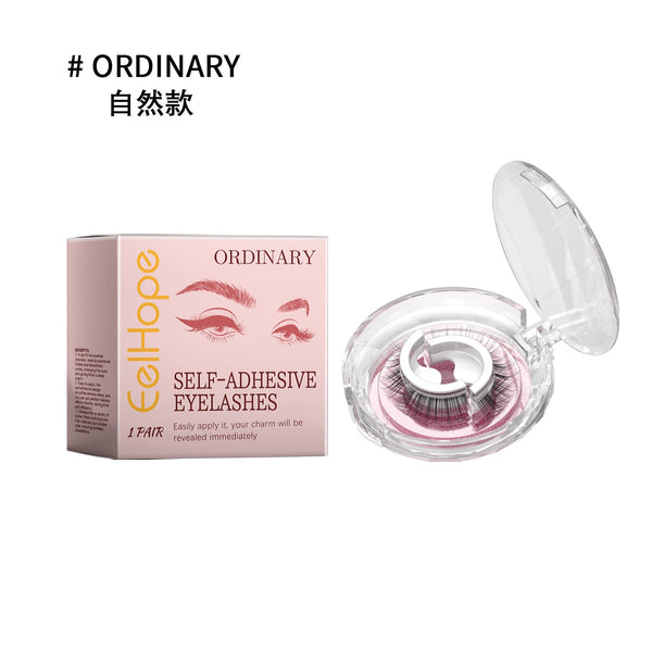 Self-Adhesive Eyelashes, Lazy People Glue-Free Free Unloading Self-Adhesive Thick Thin Long Natural Eyelashes