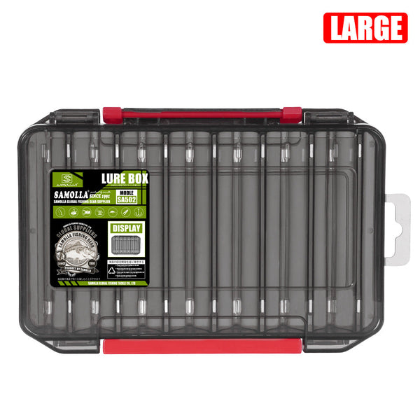 14-Compartment Fishing Tackle Box for Accessories, Lures & Hooks, Double-Sided Organizer.