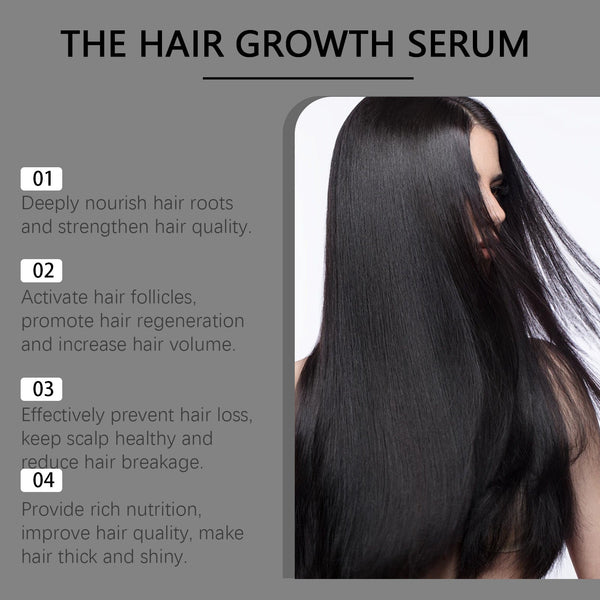 Hair Care Serum Nourishes Hair Follicles, Moisturizes Scalp, And Rejuvenates Hair