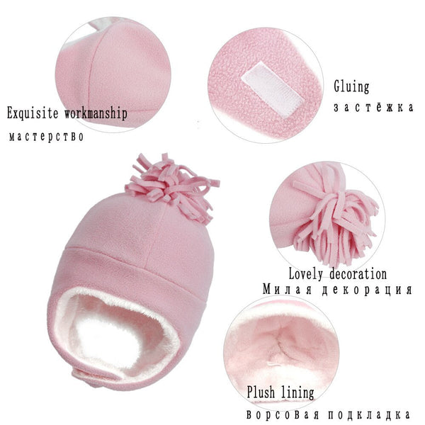 Hat Baby Boy Gloves Set Beanie Newborn Photography Accessories Children's Cap With Ears