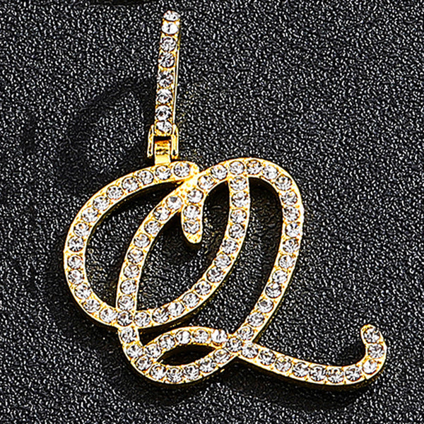 Hip hop accessories grass letter pendant melon seed buckle Cuban chain accessory