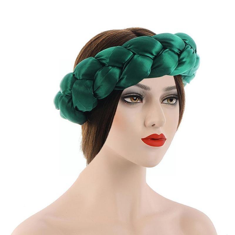 New Fashion Candy Color Women Braids Headbands Elastic Headwear Hair African Female Turban Bands Accessories Bandana Bandag L8y4