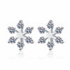 Moissanite 925 Sterling Silver Snowflake Shape Earrings