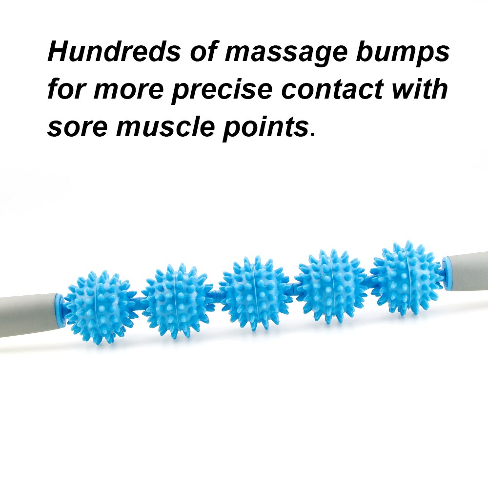 MMuscle Roller Massage Roller Stick with Point Spiky Ball Back Roller