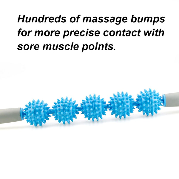 MMuscle Roller Massage Roller Stick with Point Spiky Ball Back Roller