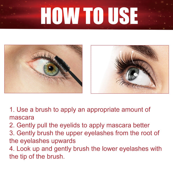 Volumed Up Mascara, Moisturizing Eyelashes Long And Curly Black Beautiful Natural Makeup Hold Mascara