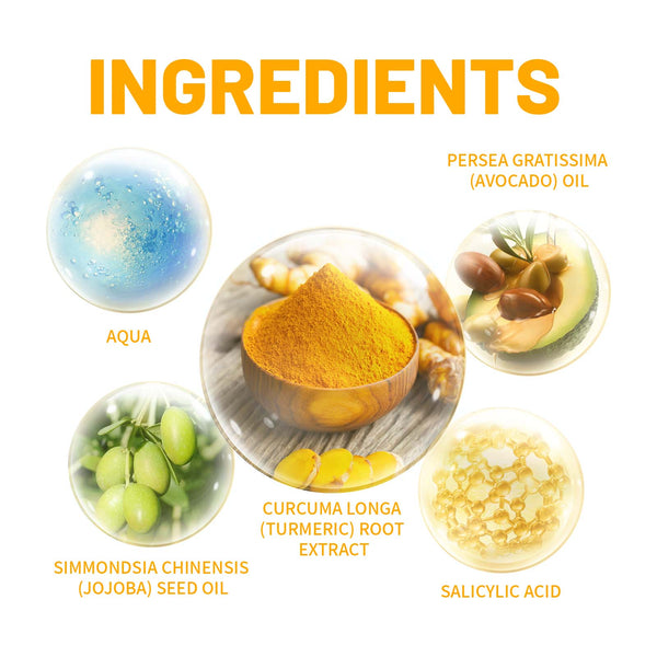 Turmeric Skin Care Set Hydrating Moisturizing Cleanser Refreshing Oil Control Subtle Lines Nourishing Cleansing Set