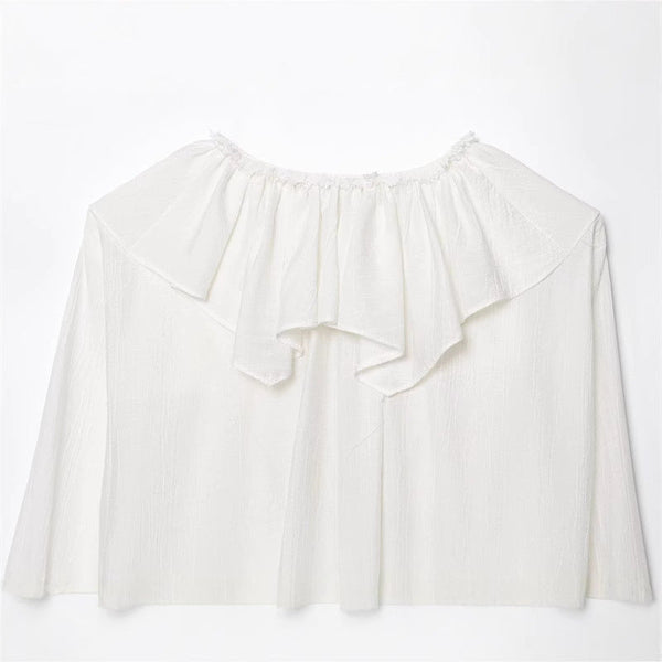 Style Women's Fashion Casual Long Sleeve Layered Decorative Shirt