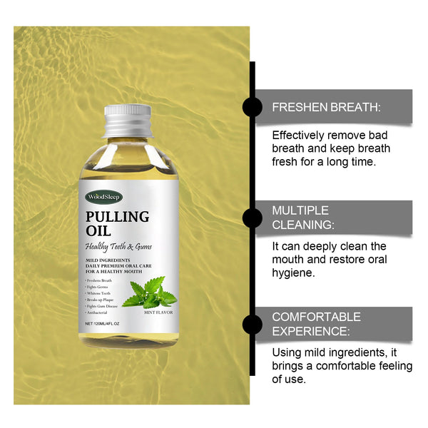 Woodsleep Coconut Mouthwash Fresh Breath Odor Gentle Care Clean Teeth Care Mouthwash