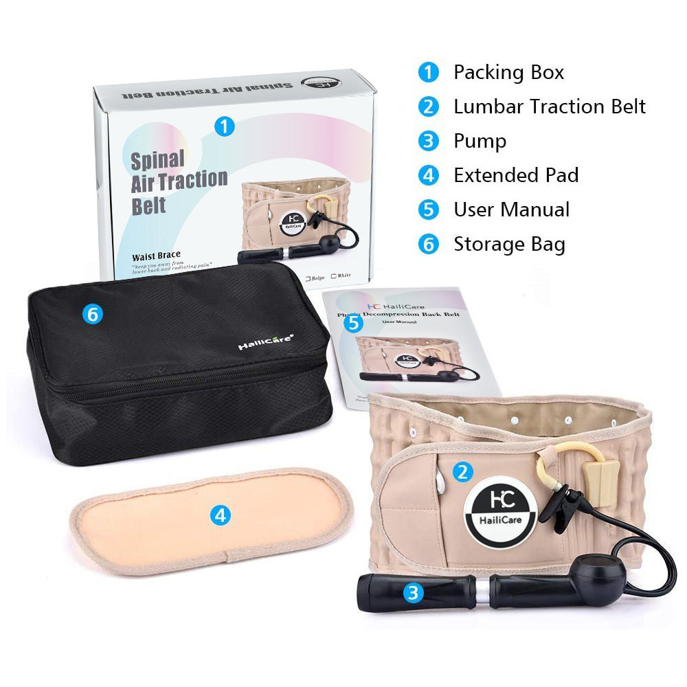 HailiCare Inflatable Belt Waist Retractor Home Waist Support Fixed Belt Health Supplies