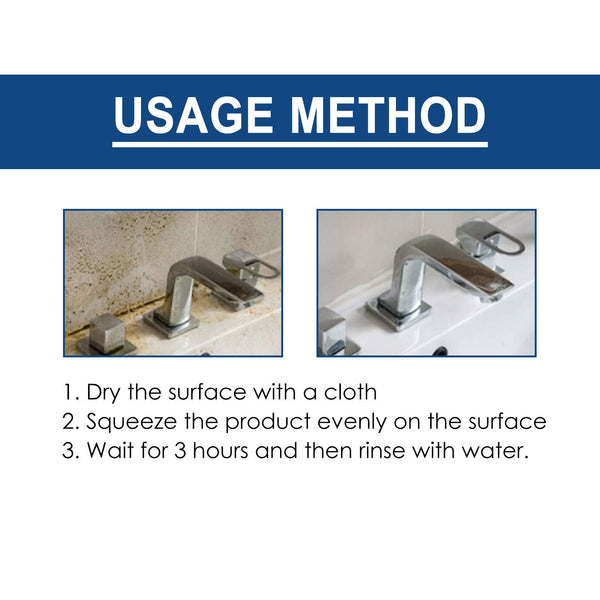 JAYSUING Mildew Removal Gel, Household Mildew Remover To Remove Mildew Stains Bathroom Kitchen White Wall Mildew Cleaner